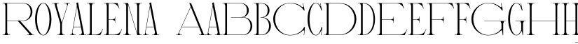Royalena font