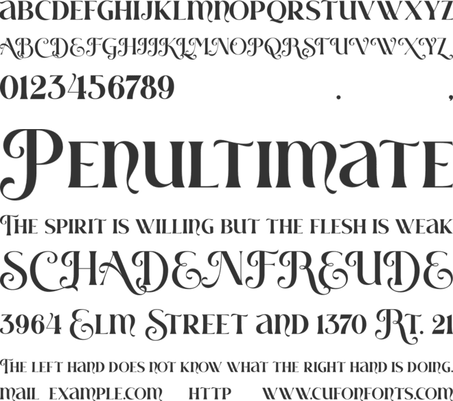 Renigma font preview