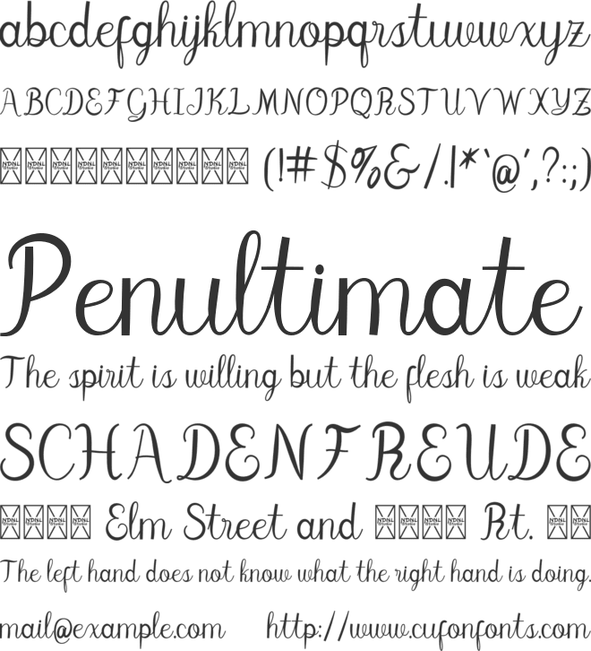 Cedurio font preview