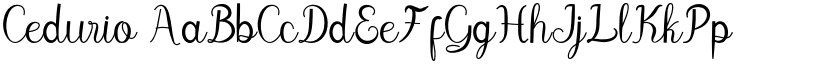 Cedurio font