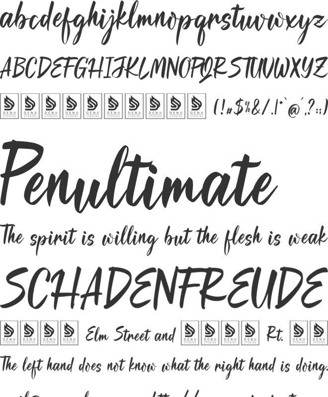 Fouragoh font preview
