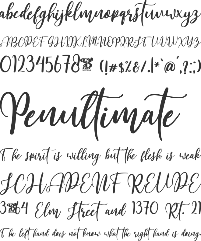 Southland Free font preview
