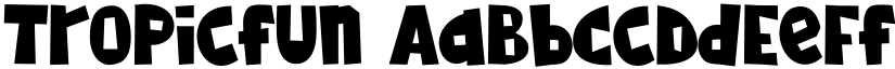 Tropicfun font