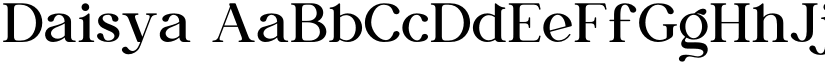 Daisya font