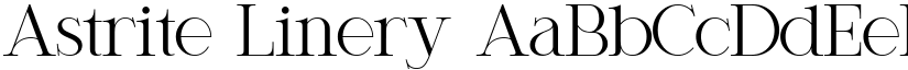 Astrite Linery font