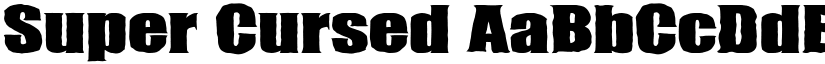 Super Cursed font