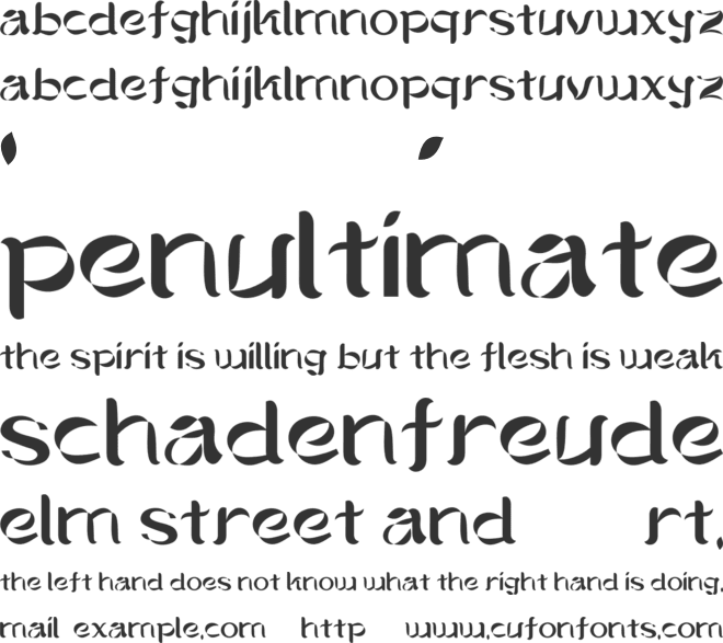 Derbyshire font preview