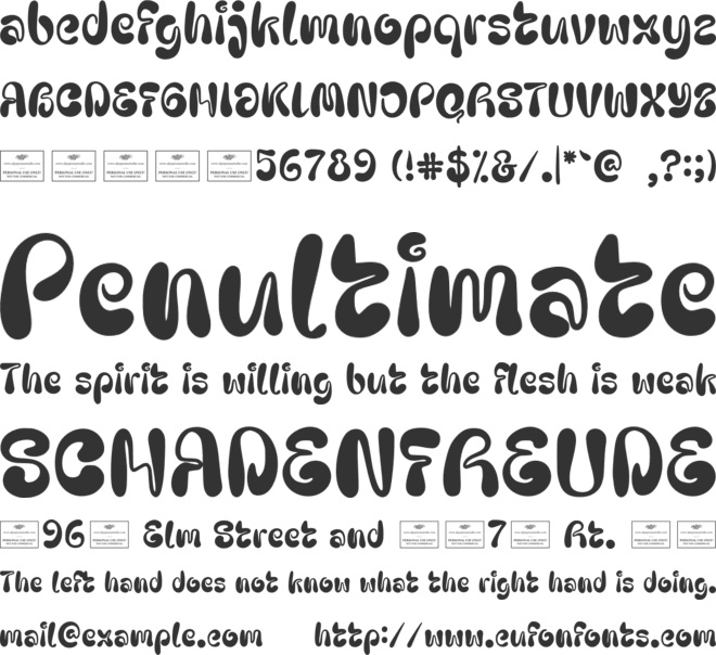 Maxi Wave Free font preview