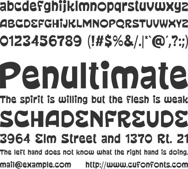 Supermode font preview