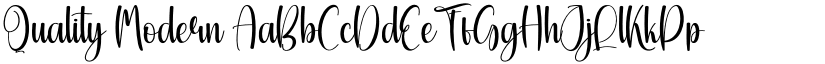 Quality Modern font