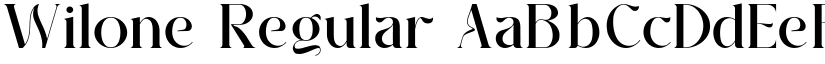 Wilone Regular font