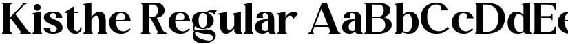 Kisthe Regular font