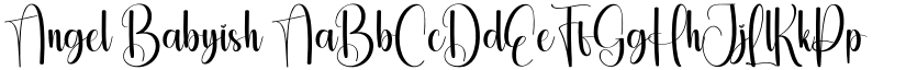 Angel Babyish font