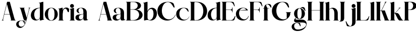 Aydoria font
