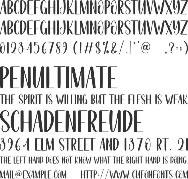 Bright Shine font preview