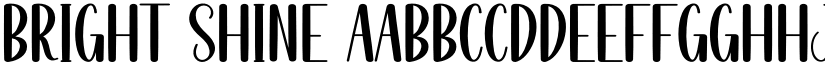 Bright Shine font