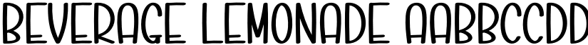 Beverage Lemonade font download