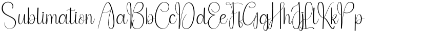 Sublimation font