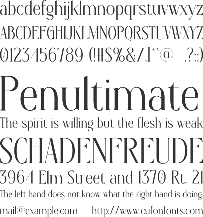 Goldie font preview