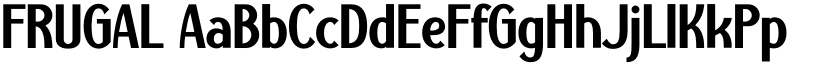 FRUGAL font