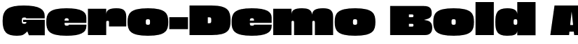 Gero-Demo Bold font