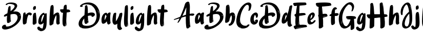 Bright Daylight font