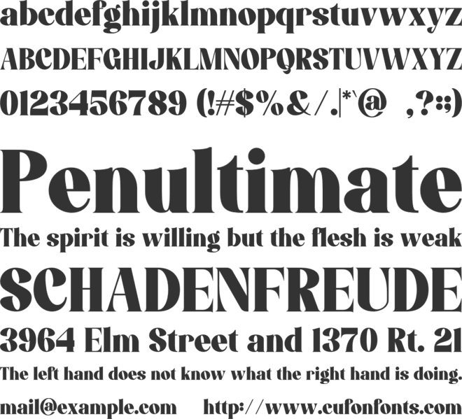 Caltine Guadi font preview