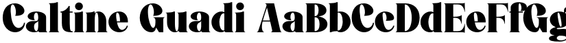 Caltine Guadi font