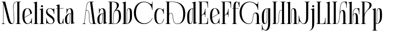 Melista font