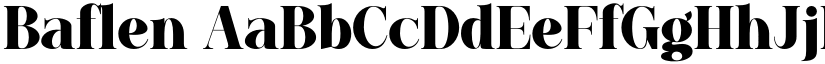 Baflen font