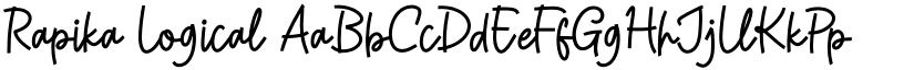 Rapika Logical font