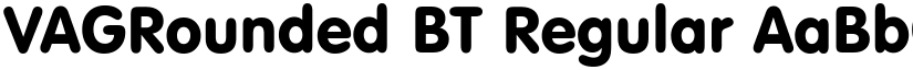 VAGRounded BT font download