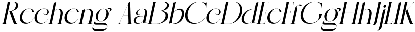 Recheng font