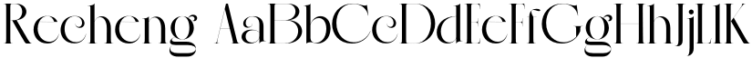 Recheng font
