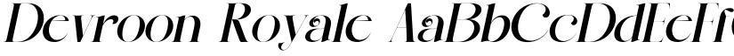 Devroon Royale font
