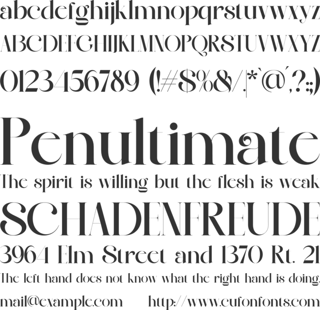 Devroon Royale font preview