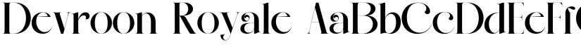 Devroon Royale font