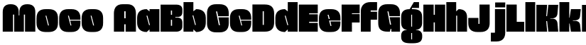 Moco font