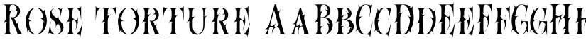 Rose torture font