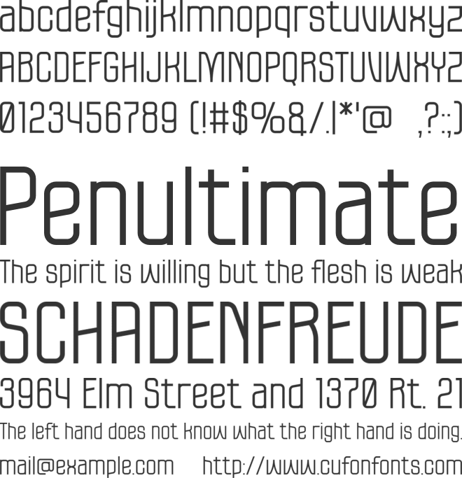 Fortune font preview