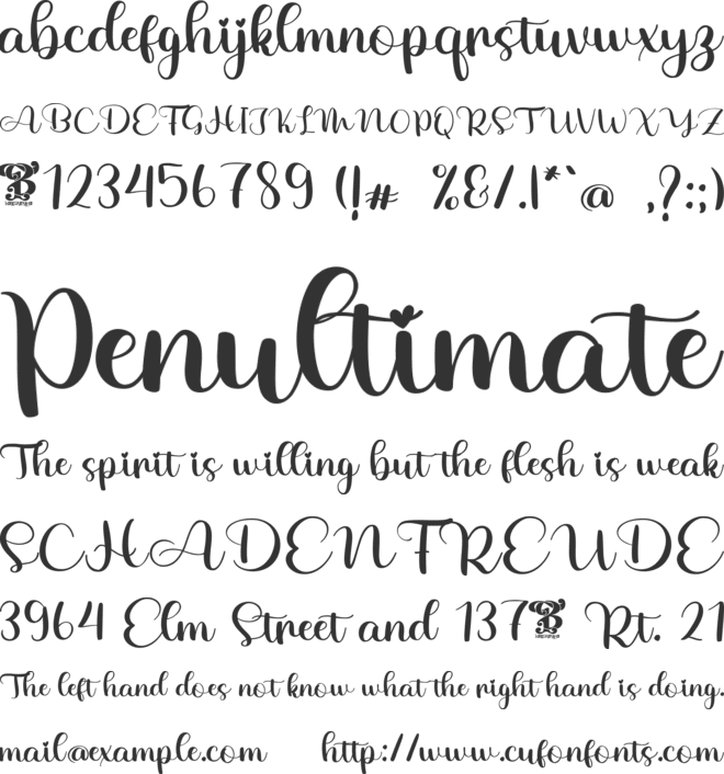 New Christmas Three font preview