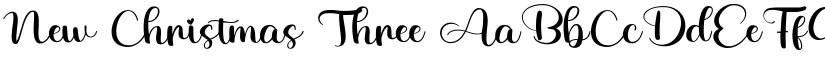 New Christmas Three font