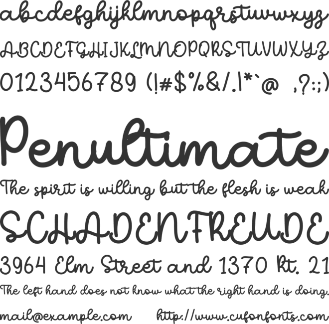 New Christmas Mono font preview