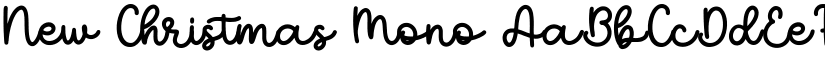 New Christmas Mono font