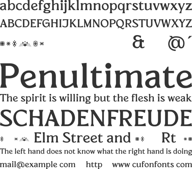 EL PACRE Personal Use font preview
