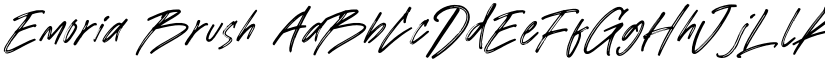 Emoria Brush font