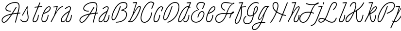 Astera font