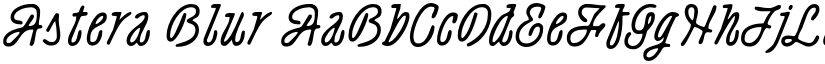 Astera Blur font