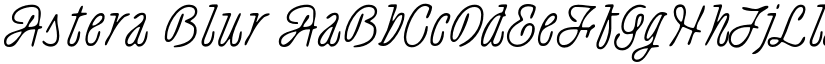 Astera Blur font