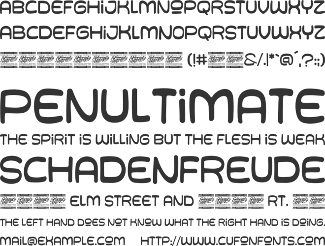 Minow Knock font preview